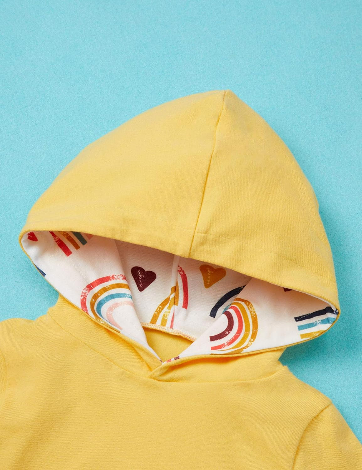 Newborn Baby Girl Clothes Outfits Infant Hoodie Rainbow Pants Cute Baby Girl Clothes 2PC Set 0 6 Months