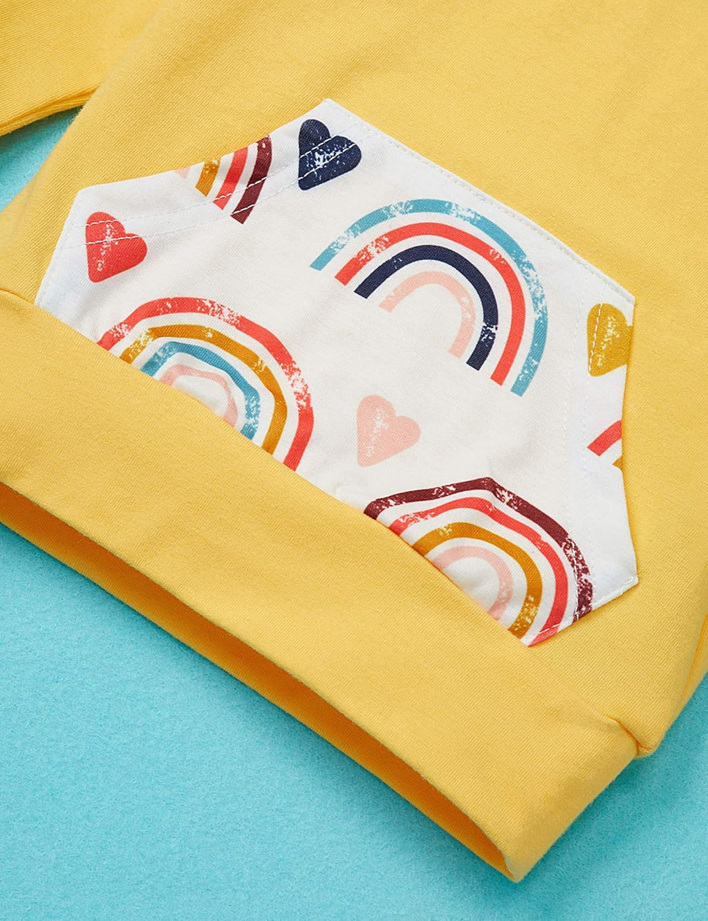 Newborn Baby Girl Clothes Outfits Infant Hoodie Rainbow Pants Cute Baby Girl Clothes 2PC Set 0 6 Months